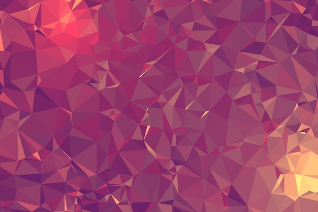 Vektor abstrakter strukturierter rosa polygonaler hintergrund low-poly-geometrie bestehend aus dreiecken unterschiedlicher größe und farbe zur verwendung in der design-cover-präsentation von visitenkarten oder websites