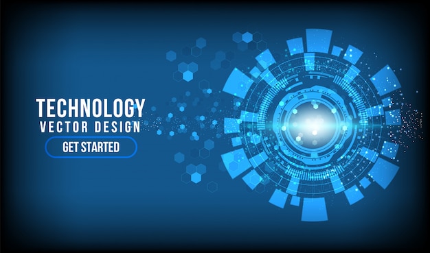 Abstrakter technologiehintergrund hi-tech-kommunikationskonzept, technologie, digitales geschäft