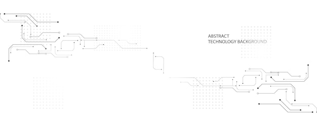 Abstrakter technologiehintergrund illustration hitech-kommunikationskonzept-innovationshintergrund