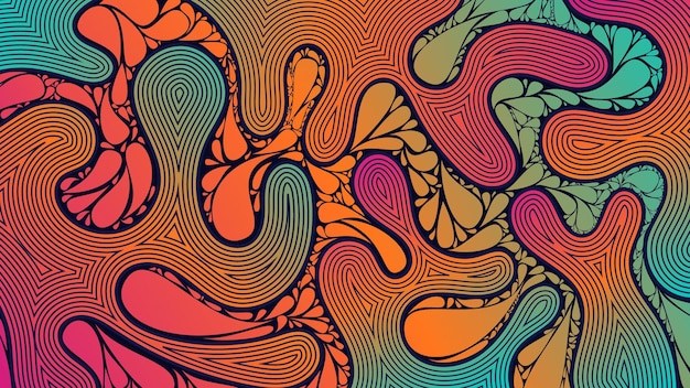 Abstrakter trippy Hintergrund Free Vector