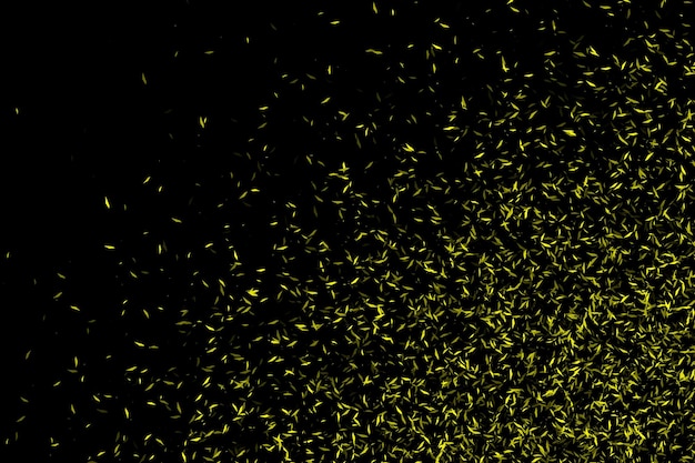 Vektor abstrakter vektorhintergrund der gelben fliegenden partikel