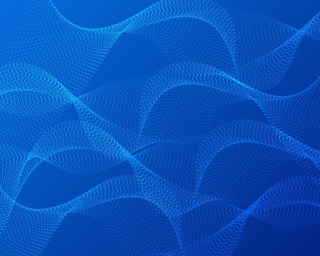 Abstrakter vektorhintergrund transparente wellenlinien für broschüren-website-flyer-design blaue rauchwelle