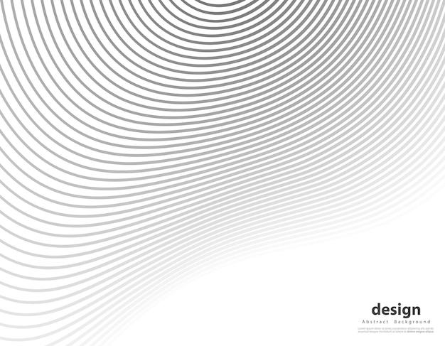 Abstrakter Vektorkreis Halbton schwarzer Hintergrund Gradient-Retro-Linienmuster-Design Monochrom-Grafikkreis für Schallwellenvektor-Illustrationen