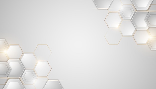 abstrakter weißer sechseckiger Hintergrund