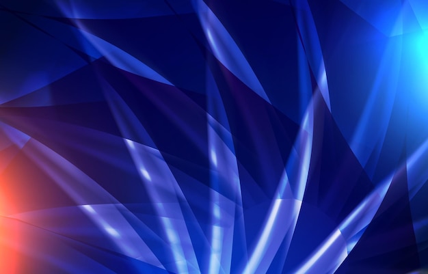 Abstrakter wellenförmiger stilvoller Vektor der modernen Technologie mit mit blauer Hintergrunddesignschablone der weißen Farbe