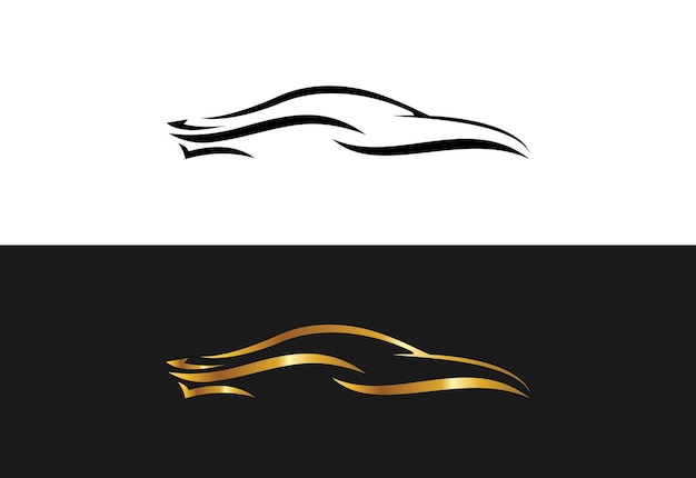 Vektor abstraktes auto-logo-zeichen-symbol für das automobilunternehmen pro vector
