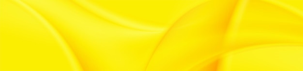 Abstraktes Banner-Design mit glänzenden gelb-orange Wellen