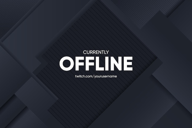 Abstraktes banner offline zucken