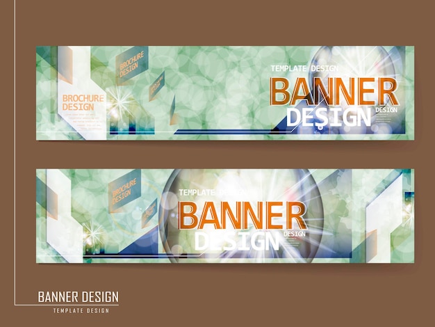 Vektor abstraktes banner template design