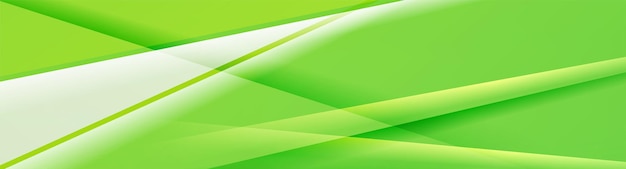 Abstraktes Bannerdesign mit hellgrünen, glänzenden Streifen. Vektor künstlerischer Hintergrund