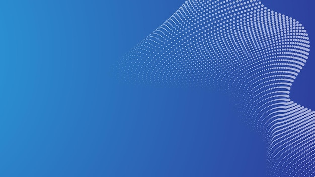 Abstraktes blaues Gradient mit halbtönigem Hintergrund für Hintergrund oder Präsentation