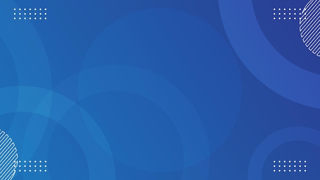 Abstraktes blaues Hintergrunddesign mit kreisförmigen Formen, moderne blaue Hintergrundvorlage