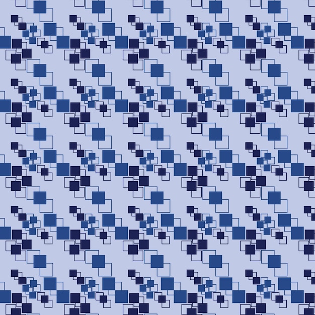 Abstraktes blaues quadratisches muster-tapetendesign