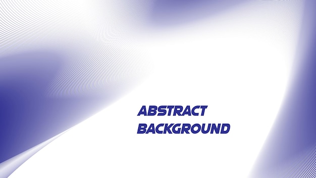 Abstraktes blaues Wellenlinienmuster auf weißem Hintergrund mit Platz für Ihren Text-Design-Bild-Wallpapier
