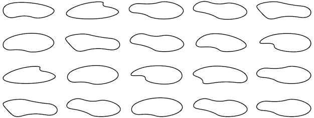 Abstraktes Blob-Vektor Blob- Vektor-Illustration Zufälliges Blob-Design