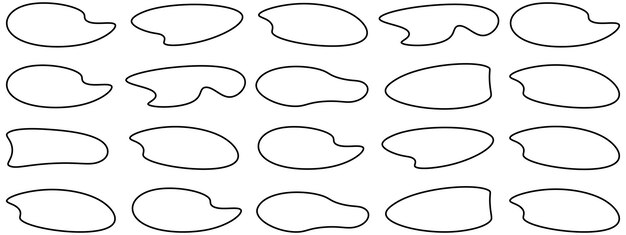 Abstraktes Blob-Vektor Blob- Vektor-Illustration Zufälliges Blob-Design