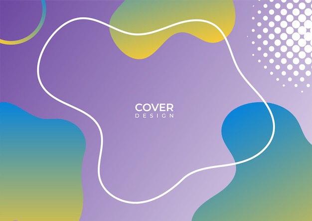 Abstraktes buntes cover-design