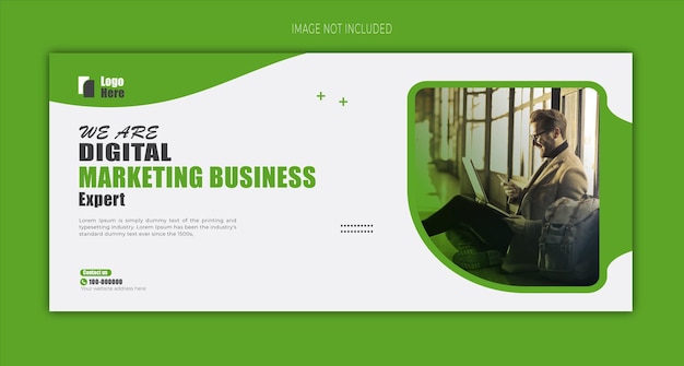 abstraktes Business-Facebook-Cover mit Farbverlauf