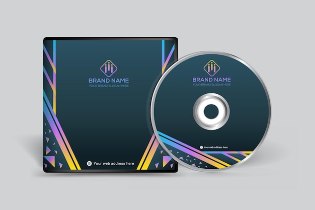 Vektor abstraktes cd-cover-design