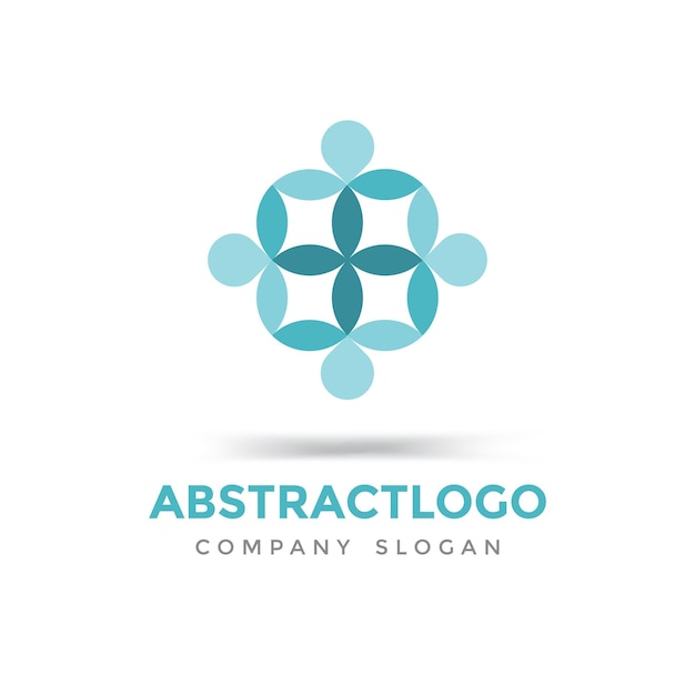 abstraktes Community-Jugendforum florales und gesundheitsbezogenes Logo-Icon-Design