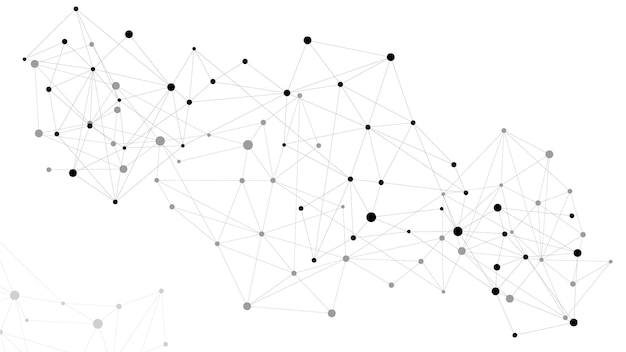 Abstraktes Design mit verbundenen Punkten Netzwerk