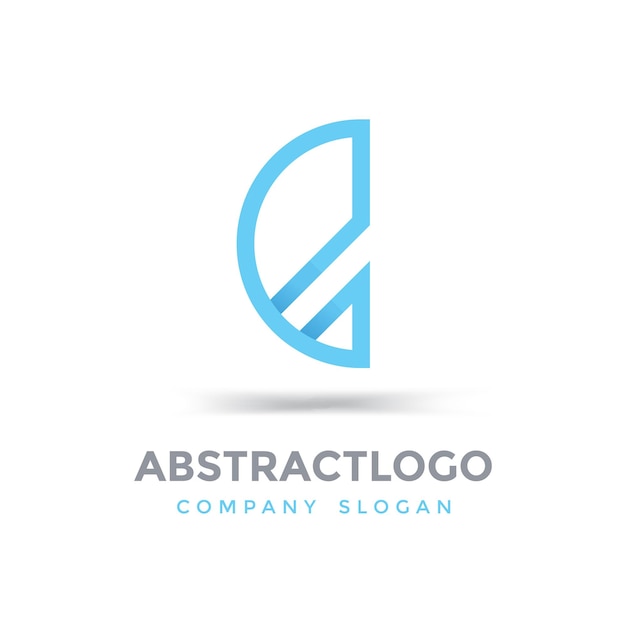 Abstraktes e-brief-logo-symbol-symbol