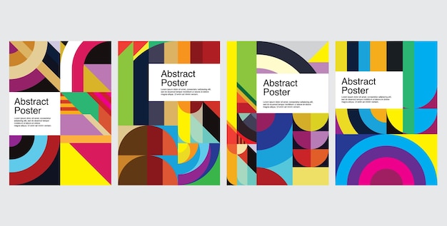 Vektor abstraktes, farbenfrohes design für poster