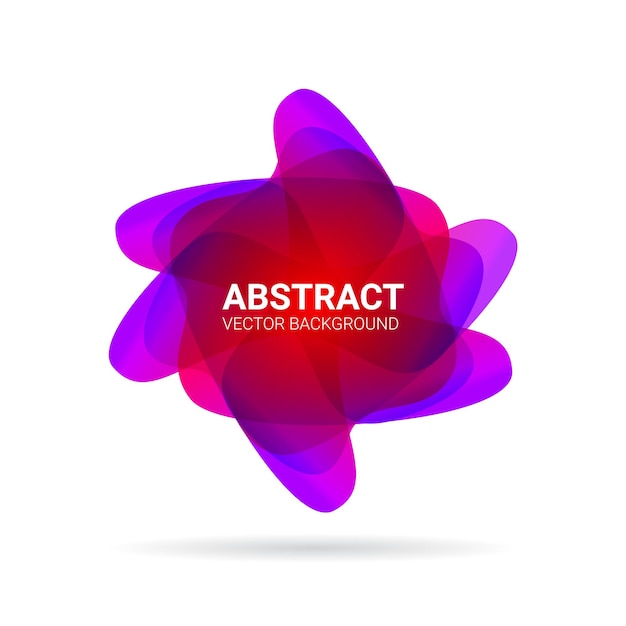 Abstraktes flüssigkeitssymbol unscharfes farbverlaufslogo mit weichem übergangseffekt modernes futuristisches buntes formmuster vektor-designelement