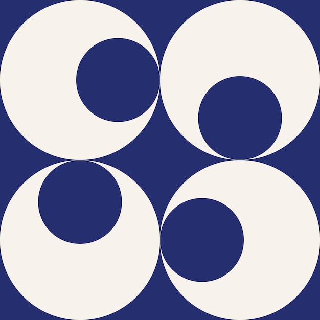 Abstraktes Geometrie-Kreis-Blasen-Design