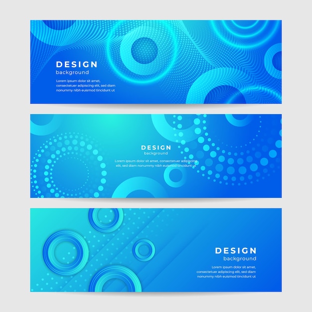 Abstraktes geometrisches blaues breites Hintergrund-Banner-Layout-Design Blaues abstraktes langes Vektor-Banner Minimaler Hintergrund mit Kopierraum für Text Moderner abstrakter Gradient hellblauer Banner-Hintergrund