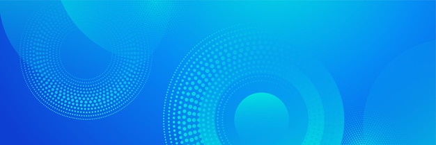 Abstraktes geometrisches blaues breites Hintergrundbanner-Layout-Design Geschäftspräsentationsbanner mit blauer geometrischer Form Blaues abstraktes Vektorlanges Banner Minimaler Hintergrund mit Kopierraum für Text