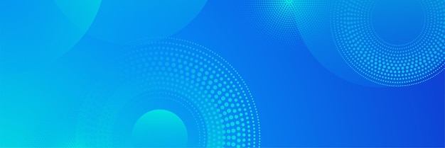 Abstraktes geometrisches blaues breites Hintergrundbanner-Layout-Design Geschäftspräsentationsbanner mit blauer geometrischer Form Blaues abstraktes Vektorlanges Banner Minimaler Hintergrund mit Kopierraum für Text