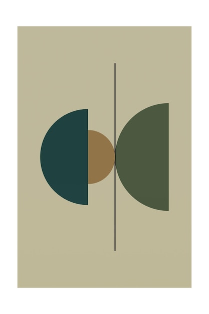 Abstraktes geometrisches boho-wandkunst-poster, druckbares geometrisches wanddekor-poster