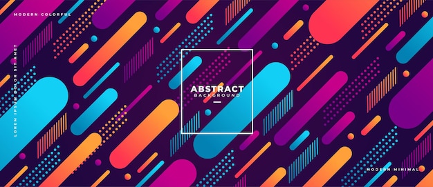 Abstraktes geometrisches Formenkompositionsbanner