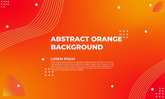 Abstraktes geometrisches hintergrunddesign der orange steigung