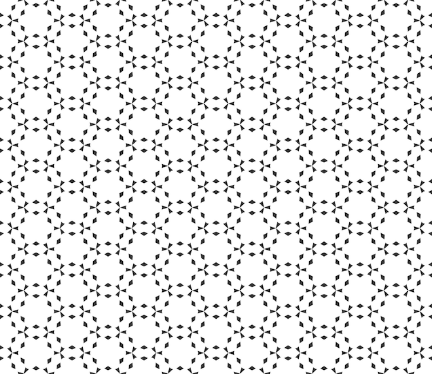 Abstraktes geometrisches nahtloses Muster Sich wiederholende geometrische Schwarz-Weiß-Textur geometrische Dekoration