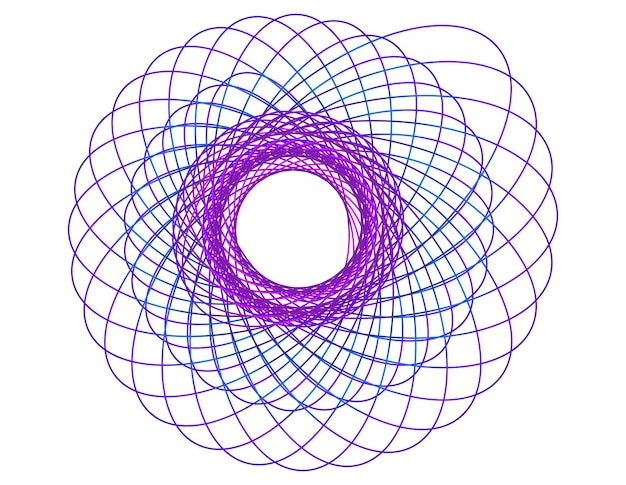 Abstraktes gestaltungselement auf weißem hintergrund von twist-linien vektor-illustration eps 10 goldener schnitt traditionelle proportionen vektor-symbol schönheitssalon für elegante visitenkarte hintergrund-event-party