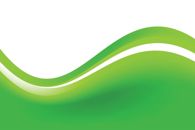 Abstraktes, glattes, grün-weißes, gewelltes Hintergrunddesign