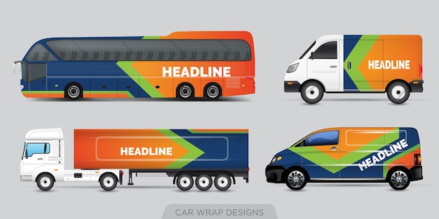 abstraktes Grunge-Hintergrunddesign für Fahrzeugvinylwrap und Auto-Branding