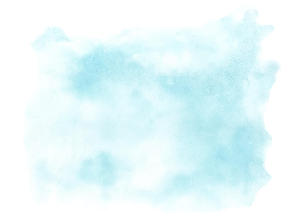 Abstraktes helles blaues aquarell für den hintergrund. flecken künstlerischer vektor, der als element im dekorativen hintergrunddesign von header, broschüre, poster, karte, cover oder banner verwendet wird.