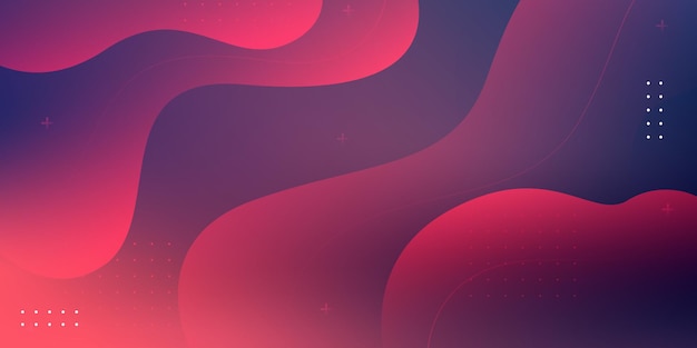 Abstraktes Hintergrunddesign bunte geometrische Flüssigkeit formt Elementvektor