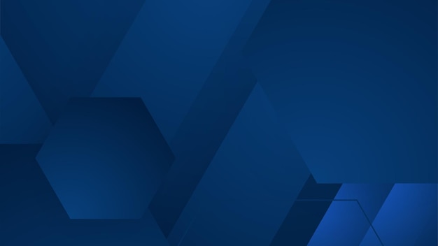 Abstraktes Hintergrunddesign mit blauen geometrischen Formen Moderner dunkelblauer Hintergrund Vektor abstrakte Grafikdesign-Bannermuster-Hintergrundvorlage
