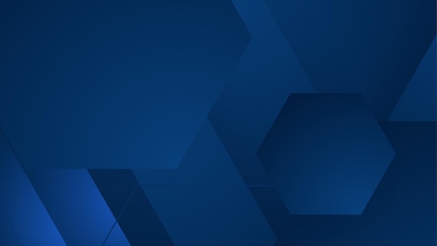 Abstraktes Hintergrunddesign mit blauen geometrischen Formen Moderner dunkelblauer Hintergrund Vektor abstrakte Grafikdesign-Bannermuster-Hintergrundvorlage