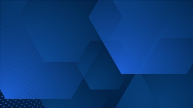Abstraktes Hintergrunddesign mit blauen geometrischen Formen Moderner dunkelblauer Hintergrund Vektor abstrakte Grafikdesign-Bannermuster-Hintergrundvorlage