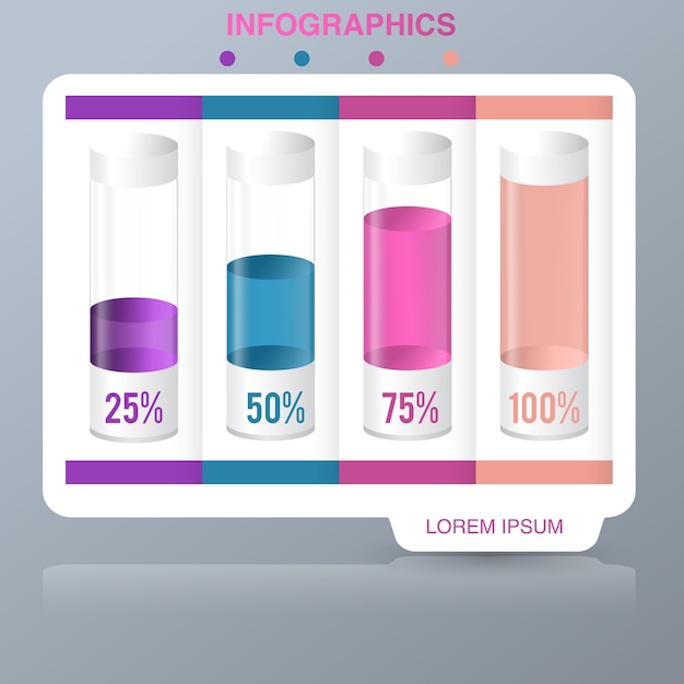 Abstraktes infografiken