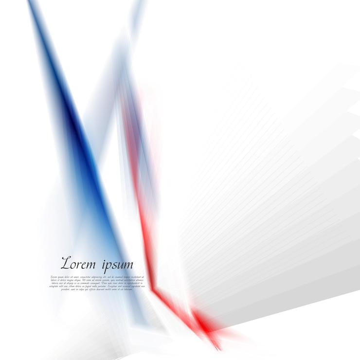 Vektor abstraktes konzept hitech blau rot gestreift hintergrund