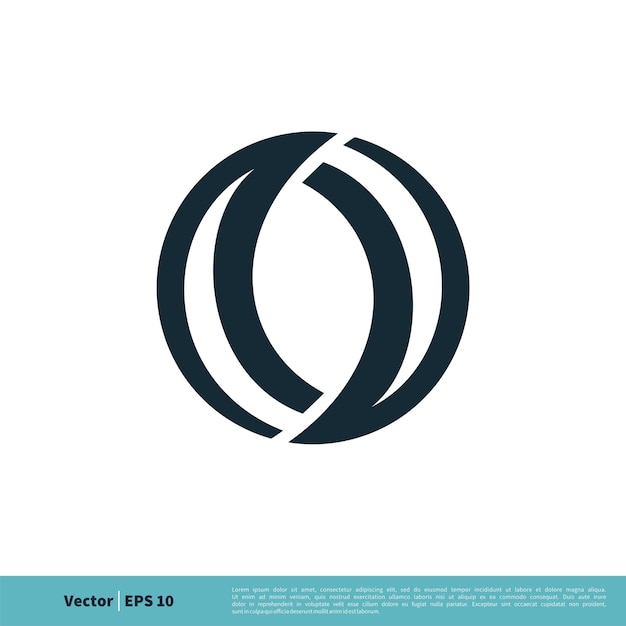 Abstraktes kreissymbol vektor logo vorlage illustration design vektor eps 10