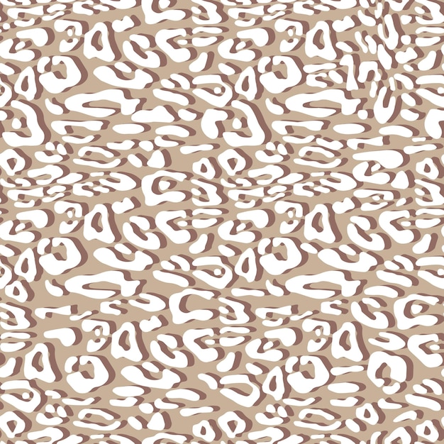 Abstraktes leopardenhaut-vektornahtmuster unregelmäßige pinselflecken und hintergründe abstrakter wildtierhautdruck einfaches unregelmäßiges geometrisches design
