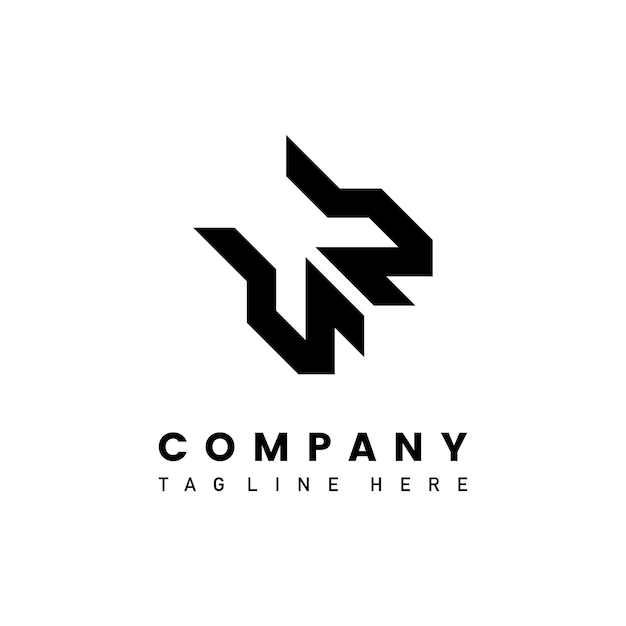 Abstraktes logo-design des schwarzen unternehmens