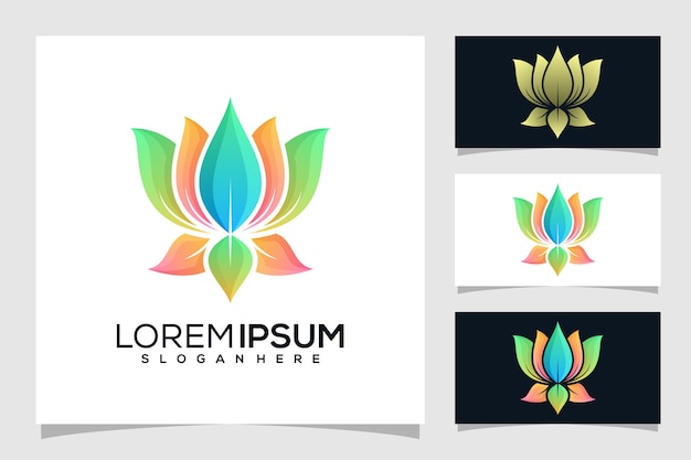 Abstraktes lotus-logo-design